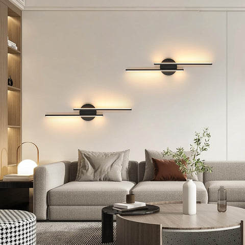 Modern Black LED Wall Light 24W