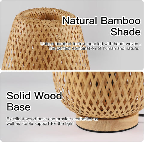 Bamboo Table Lamp E27
