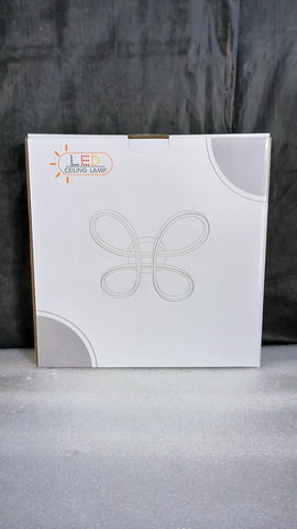 LED Ceiling Light 30W Flower Style Silver