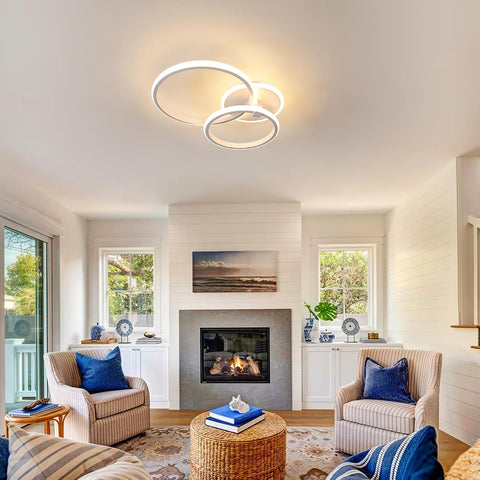 Modern LED Ceiling Light 42W Round Warm White