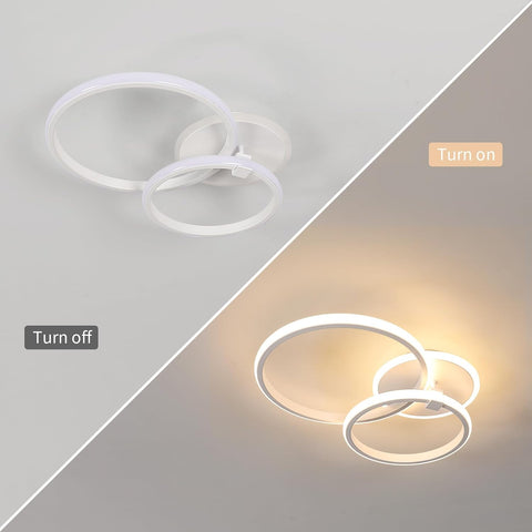 Modern LED Ceiling Light 42W Round Warm White