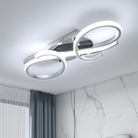 Modern LED Ceiling Light Double Ring