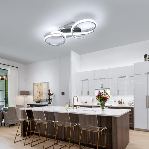 Modern LED Ceiling Light Double Ring