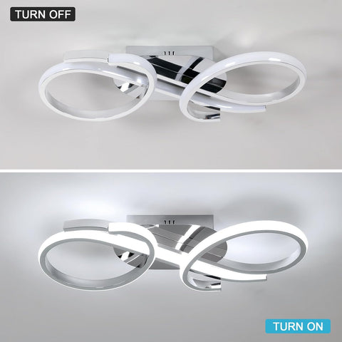 Modern LED Ceiling Light Double Ring