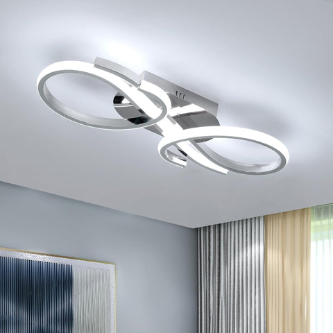 Modern LED Ceiling Light Double Ring