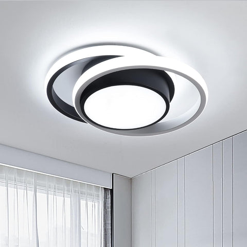 Modern Double-Round LED Ceiling Light 32W