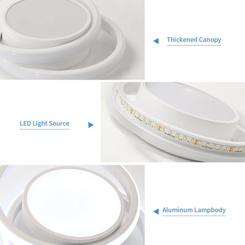 Modern Round LED Ceiling Light 32W 6500K