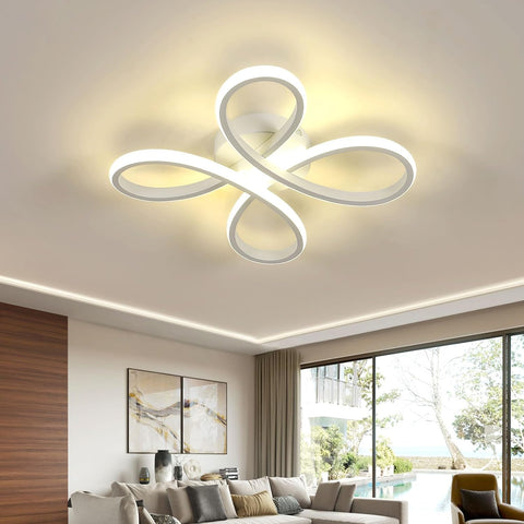 Modern LED Ceiling Light 30W Floral Design