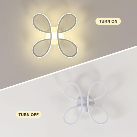 Modern LED Ceiling Light 30W Floral Design