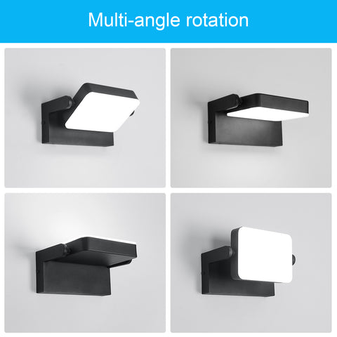 Applique Murale Extérieure LED IP65 - 20W, 2250LM, 6500K, Rotation à 360°, Aluminium Résistant