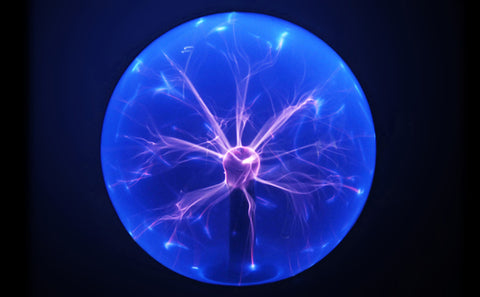 Lampe boule de plasma Lumière plasma magique 5 pouces Lampe globe statique 