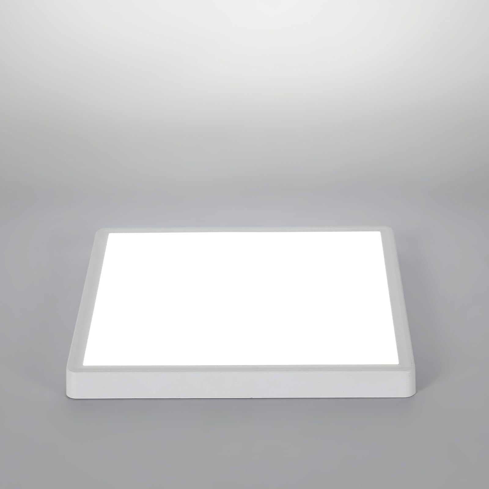 2PCS Plafonnier LED ultra-mince, Blanc Carré*30CM, 24W 6500K Lumière Blanche Froide