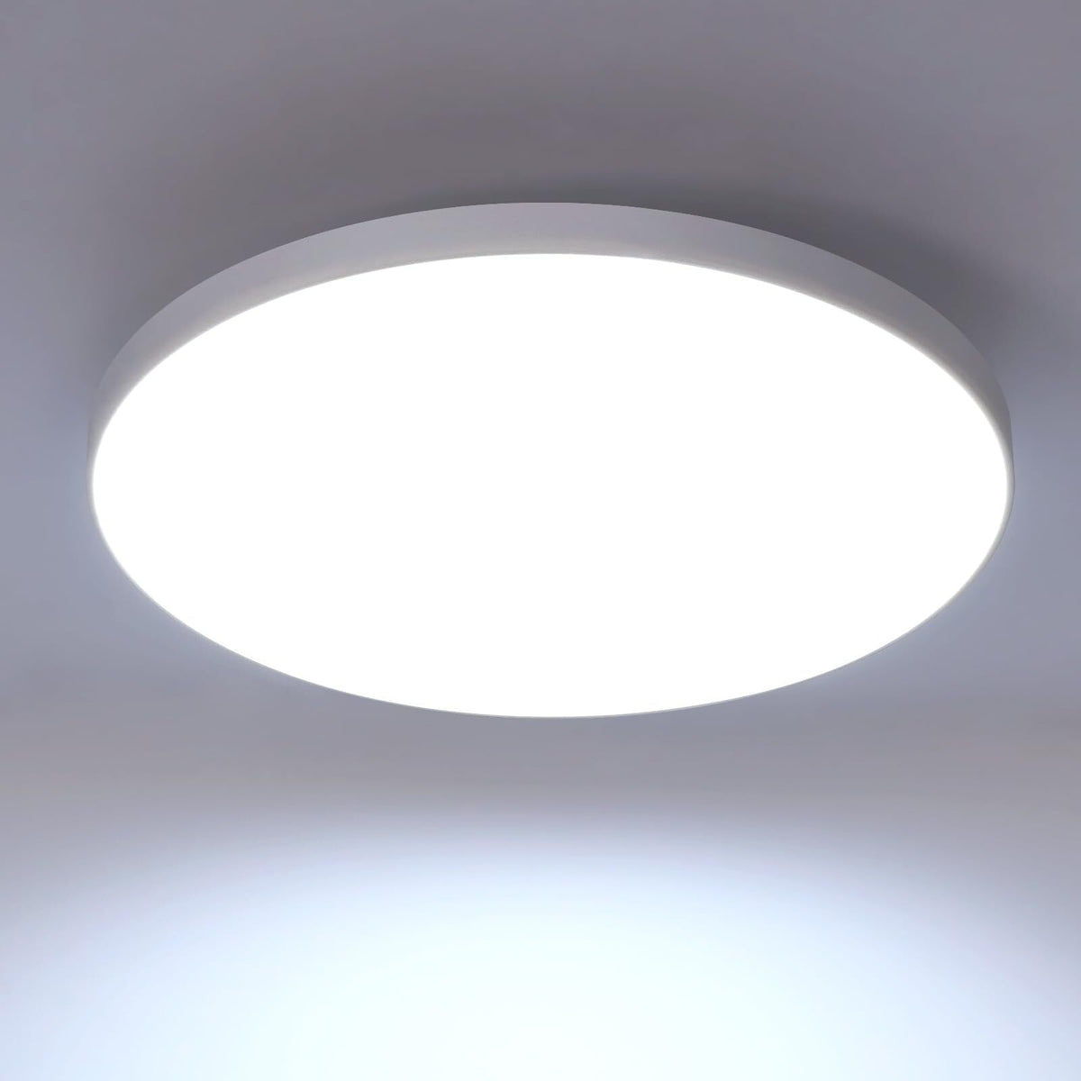 Plafonnier LED, Blanc Rond 27*5 CM, 24W 6500K Lumière Blanche Froide