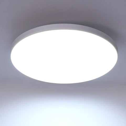 Plafonnier LED, Blanc Rond 27*5 CM, 24W 6500K Lumière Blanche Froide