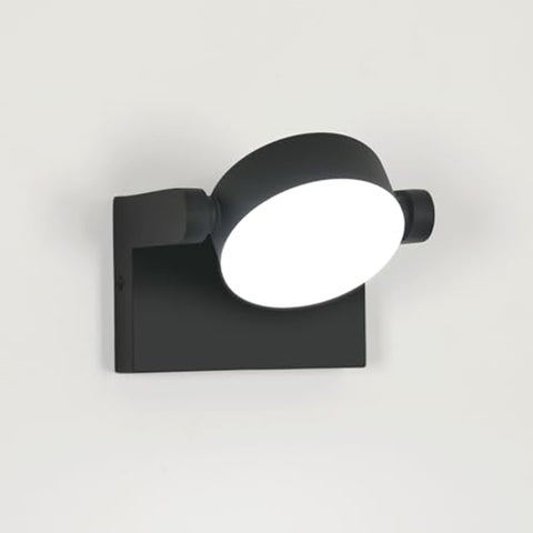 Applique murale extérieure Noir, Forme circulaire, Rotatif