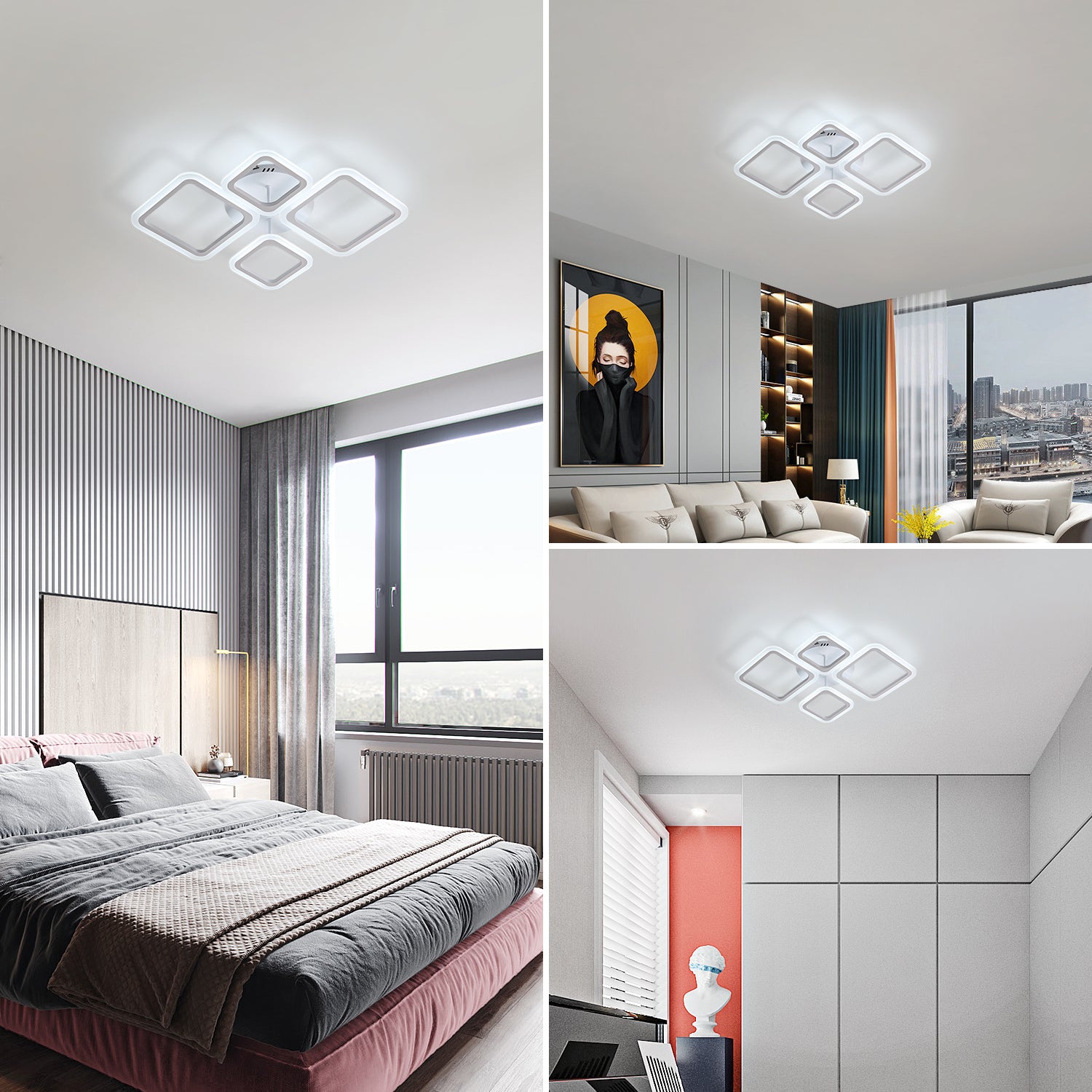 Diagramme de l'effet lumineux du plafonnier