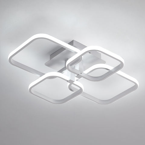 Plafonnier LED, Lampe de Plafond Moderne 60W 4680LM, Luminaire Plafonnier Blanc