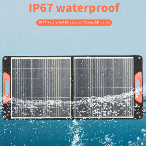 Panneau solaire portatif pour le chargeur solaire pliable de la centrale électrique 20V pour le voyage extérieur de fourgon de camping