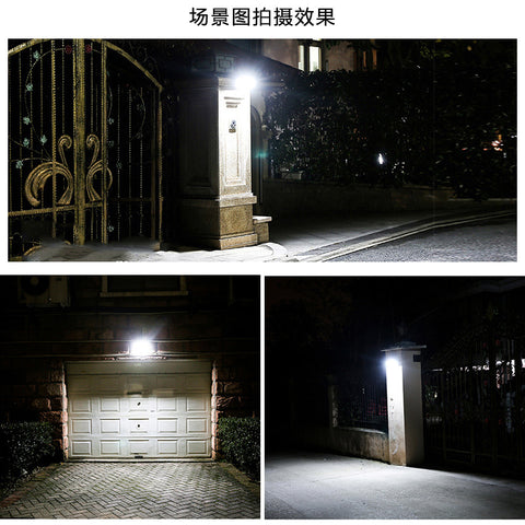 Applique solaire Extérieur Détecteur de Mouvement Lampe murale LED Blanc Froid 6000K Pour Cour Jardin Couloir Terrasse Proche Mur Pathway Patio Villa