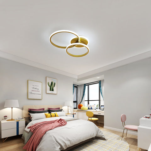 Plafonnier LED Moderne, Lampe de Plafond Ronde 42W 3500LM