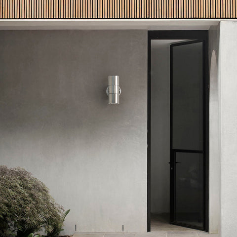 1 Pièce Appliques Murales Mode Creative Chic Mode Jardin LED Appliques Murales Extérieures Appliques Murales En Acier Inoxydable Double Tête Appliques Murales