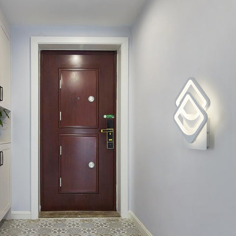 Applique Murale Intérieure 21w Lampe Murale LED, Forme Convertible, pour Escaliers Intérieurs Salon Chambre Dimmable 3000K/4000K/6500K