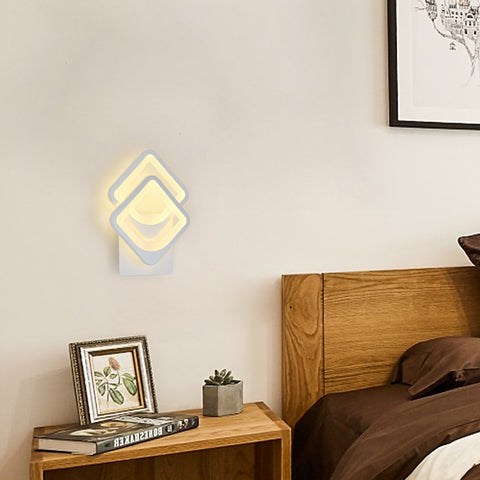 Applique Murale Intérieure 21w Lampe Murale LED, Forme Convertible, pour Escaliers Intérieurs Salon Chambre Dimmable 3000K/4000K/6500K