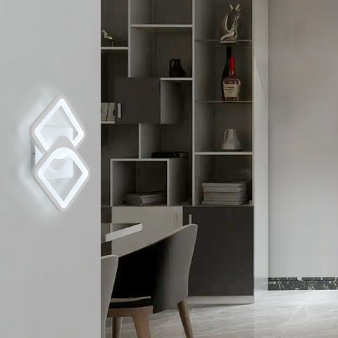 Applique Murale Intérieure 21w Lampe Murale LED, Forme Convertible, pour Escaliers Intérieurs Salon Chambre Dimmable 3000K/4000K/6500K