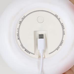 Veilleuse pour Enfants, 7 Couleurs Lumière LED Veilleuse Enfant Led Rechargeable Avec de USB, Veilleuse en Silicone Doux au Toucher, Portable Jolie Veilleuse pour Bébé, Garçons et Filles Cadeau