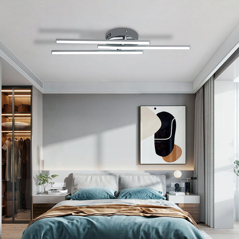 Plafonnier LED Moderne, Lampe de Plafond, 18W LED intégrées pour salon ou cuisine 230V IP20 6000K (Blanc Froid)