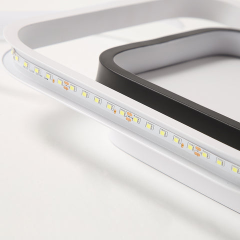 Plafonnier LED, Moderne Luminaire Plafonnier 30W 3300lm, Lampe de plafond 6000K acrylique et métal, pour salon chambre salle à manger