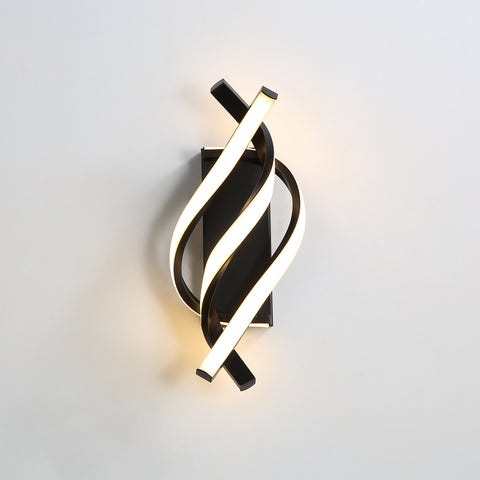Applique Murale Interieur, Lampe LED Murale Moderne 22W Design incurvée IP20