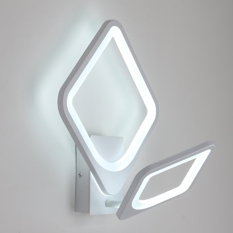 Applique Murale Intérieure 32w, Lampe Murale LED Blanc, Carré Rotatif , pour Escaliers Intérieurs Salon Chambre