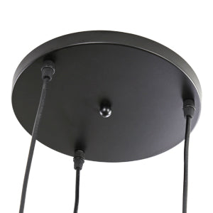 3 Lampes Suspension Rétro, Lustre Industriel en Creux Sculpté, E27 Lampe de Plafond Vintage en Metal, Eclairage pour Salon Cuisine Couloir Restaurant Loft Café Bar