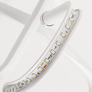 16W Plafonnier Led, Moderne Creative Métal Acrylique Design Plafond Lampe en Aluminium, 6000K Blanc Lampe de Plafond, Luminaire Plafonnier Led Moderne pour Salon, Chambre à Coucher, Cuisine