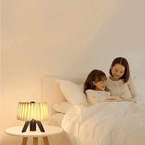 Livre Lampe Led Pliante Magnétique Mini Led Lampe de Papier Rechargeable par Usb 2 modes de Couleur 1700mAh Veilleuse Enfant Pour Enfants, Petite Amie, Cadeau, Parents, Décoration D'intérieur