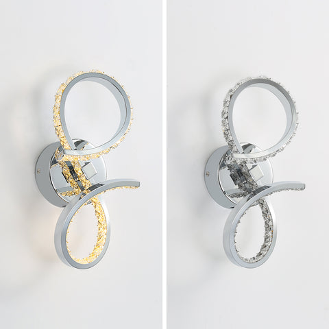 Applique Murale LED 12w Lampe Intérieur Murale Créative Moderne en Métal Lampe de Chevet Couleur Chaude 3000k, éClairage pour Chambre Couloir Salon Escaliers Bureau