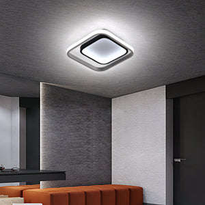 Plafonnier LED, Moderne Luminaire Plafonnier 30W 3300lm, Lampe de plafond 6000K acrylique et métal, pour salon chambre salle à manger