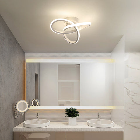 Plafonnier Led Dimmable 20W Moderne Lampe de Plafond Dimmable