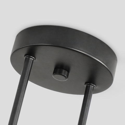 Lustre Spoutnik Moderne,Suspension Industrielle à 4 Lumières,Plafonnier Semi-encastré E27 pour Salle à Manger, Salon, Cuisine, Bureau, Café, Restaurant(ampoule non incluse)