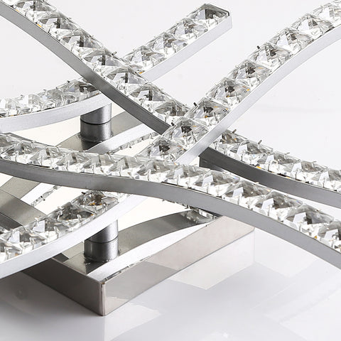 Plafonnier en cristal moderne lampe de plafond en forme de vague LED nordique salon chambre salle à manger Restaurant hôtel décor à la maison