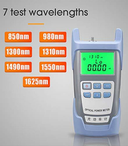 FTTH Photomètre Fibre Optique Testeur Câble Optique Testeur fibre optique -70 dBm à +10 dBm