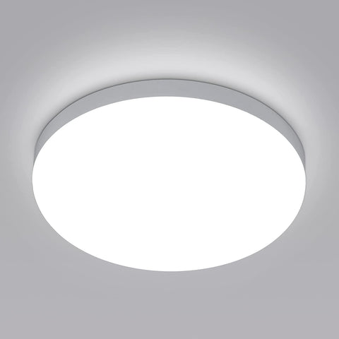 Plafonnier LED Rond, Lampe de Plafond pour Salle de Bain , IP54 Imperméable 6500K Blanc Froid