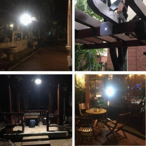 Plafonnier solaire, lumière blanche 6000K, contrôle de la lumière/télécommande/capteur radar, rallonge de 5m