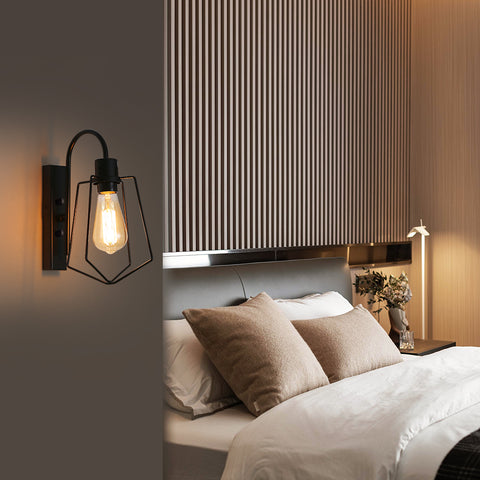 Applique Murale Vintage pour l'intérieur, E27 Applique Murale Industrielle Applique de Couloir pour Bar,Convient pour Les Chambres, Les Restaurants, Les Cafés, Les Couloirs