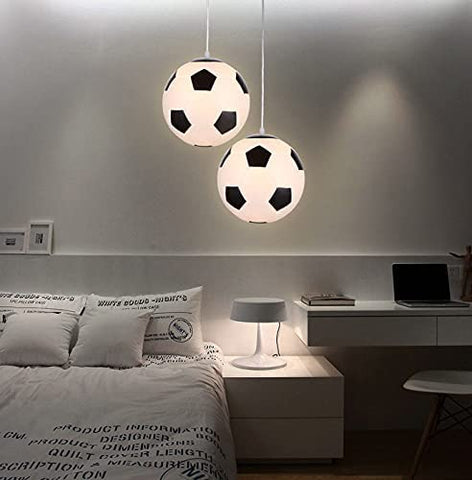 1 Piece Plafonnier De Football, Lustre De La Chambre Des Enfants, éclairage Intérieur, Lustre De Personnalité Créative, Salon Salle à Manger Chambre éclairage Chaleureux Sans Ampoules