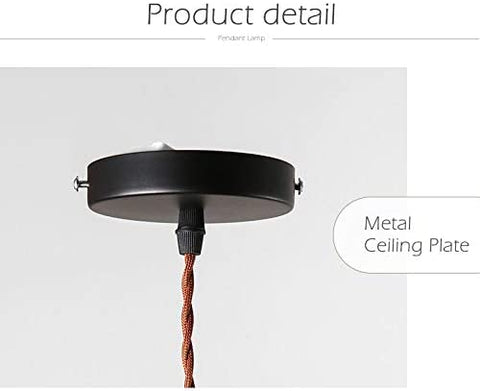 E27 Industrielle Vintage Verre Suspensions Luminaire Retro Plafonnier Luminaire Verre Retro Suspensions Luminaires Industrielle Eclairage de Plafond Suspensions Plafonniers Luminaire(sans ampoules)