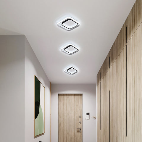 Plafonnier LED, Moderne Luminaire Plafonnier 30W 3300lm, Lampe de plafond 6000K acrylique et métal, pour salon chambre salle à manger