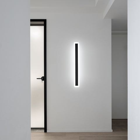 Appliques murales LED, Lampe Éclairage Mural moderne 22W 6000K, lampe à LED noire en aluminium 60CM, Lampe Murale décorative pour salon de chambre (lumière blanche froide)