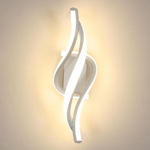 Applique Murale LED Moderne Forme en Spirale Lampe murale Blanc neutre 4000K